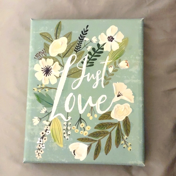 Other - "Just Love" canvas artwork